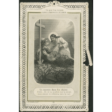 Image religieuse. Le secours dans les chutes.