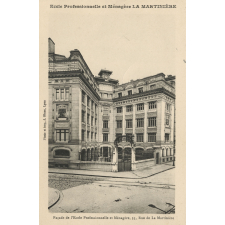 Ecole Professionnelle et Ménagère La Martinière - Façade de l'Ecole Professionnelle et Ménagère, 33, Rue de La Martinière.