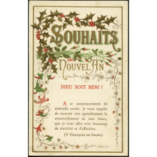 Image religieuse. Souhaits de Nouvel An. Dieu soit béni !