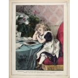 Bébé sait lire. Suite au grand Alphabet-Album Bébé saura bientôt lire. Courtes historiettes enfantines servant d'exercices de lectures.