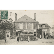Goupillères (Eure) - Ecoles et Mairie.