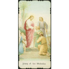 Image religieuse. Jésus et les malades.