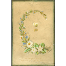 Image religieuse. Sur les épines de la vie, l'affection fait naître des fleurs !