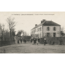 2016 - En Berry - Jussy-le-Chaudrier - Ecoles et Mairie - Route de Sancergues.