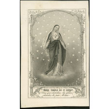 Image religieuse. Marie Temple du St Esprit.