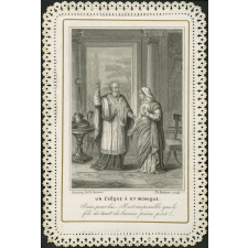 Image religieuse. Un évêque à Ste Monique.