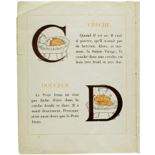 Alphabet de l'Enfant Jésus. 