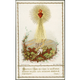 Image religieuse. Heureuse l'Ame qui dans la souffrance demeure en paix sans se laisser abattre et murmurer.