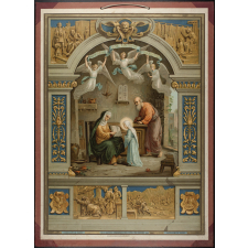 Tableau mural. Quatrième commandement : tes père et mère honoreras...(suite).
