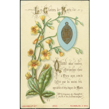 Image religieuse. Les Gloires de Marie.