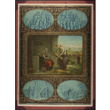 Tableau mural. Quatrième commandement de Dieu : tes père et mère honoreras.
