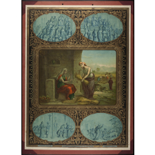 Tableau mural. Quatrième commandement de Dieu : tes père et mère honoreras.