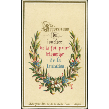 Image religieuse. Servez-vous du bouclier de la foi pour triompher de la tentation.