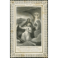 Image religieuse. Jésus à Pie IX.