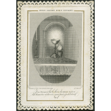 Image religieuse. Dieu caché Dieu vivant.