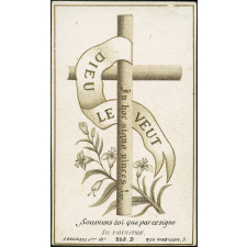 Image religieuse. Souviens toi que par ce signe tu vaincras.