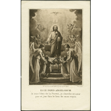 Image religieuse. Ecce panis angelorum.