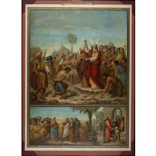 Tableau mural. Troisième commandement de Dieu : les dimanches tu garderas en servant Dieu...(suite).