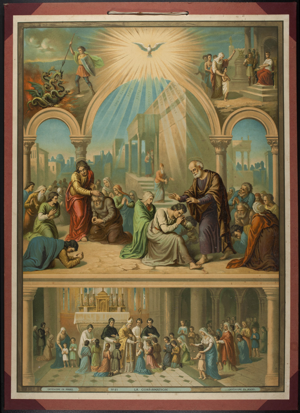 Tableau mural. La confirmation.