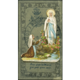 Image religieuse. Au pied de Marie j'ai prié pour vous.