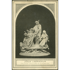Image religieuse. Jésus libérateur des âmes délaissées du Purgatoire.