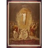 Tableau mural. Est descendu aux enfers.