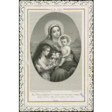 Image religieuse. Don de Jésus à l'Enfant de Marie.