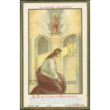 Image religieuse. IIIe mystère douloureux. Le silence dans les humiliations.