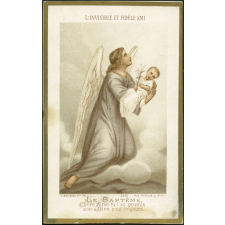 Image religieuse. L'invisible et fidèle ami.