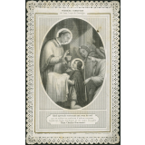 Image religieuse. Image de première communion. Première communion de Saint Louis de Gonzague.