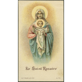 Image religieuse. Le Saint Rosaire.