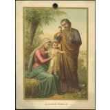 Image religieuse. La Sainte Famille.