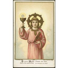 Image religieuse. O mon Dieu, venez en mon âme et la sanctifiez.