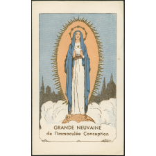 Image religieuse. Grande neuvaine de l'Immaculée conception.