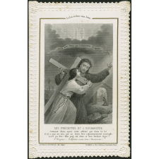 Image religieuse. Les préceptes et l'eucharistie.