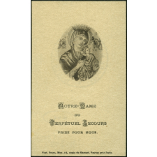 Image religieuse. Notre-Dame du Perpétuel Secours.