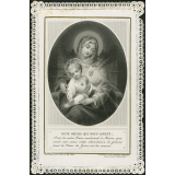 Image religieuse. Deux coeurs qui nous aiment.