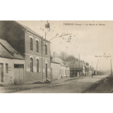 Thiernu (Aisne) - La Mairie et l'Ecole.
