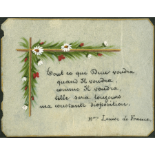 Image religieuse. Tout ce que Dieu voudra [...].