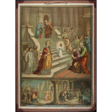 Tableau mural. Second commandement de Dieu : Dieu en vain tu ne jureras.... fin.