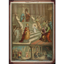 Tableau mural. Second commandement de Dieu : Dieu en vain tu ne jureras.... fin.