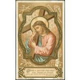 Image religieuse. Jésus a souffert pour nous.