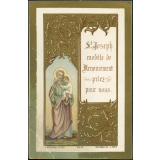 Image religieuse. St Joseph modèle de Renoncement. Priez pour nous.