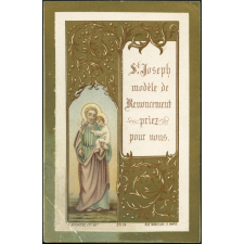 Image religieuse. St Joseph modèle de Renoncement. Priez pour nous.