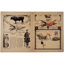 Enlèvement du taureau mort - Courses de taureaux n°16. 