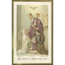 Image religieuse. Souvenir de confirmation.