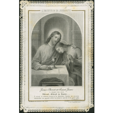 Image religieuse. L'institution de l'eucharistie.
