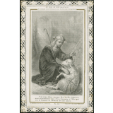 Image religieuse. Je suis le bon pasteur. Je connais mes brebis et mes brebis me connaissent.