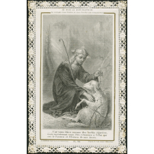 Image religieuse. Je suis le bon pasteur. Je connais mes brebis et mes brebis me connaissent.