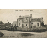 Cintray (Eure) - La Mairie et l'Ecole.